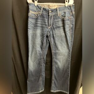 Ariat Jeans Womens 30S Blue Ocean Denim Whipstitch Bootcut Real Riding Jeans